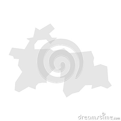 Tajikistan simplified vector map Vector Illustration