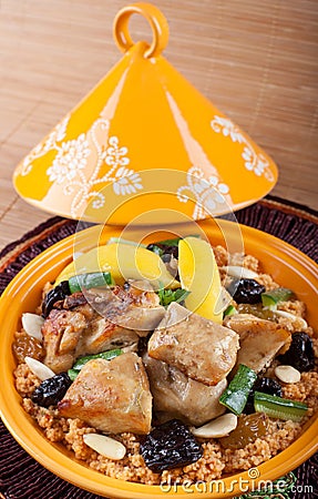 Tajine, Moroccan food. Stock Photo