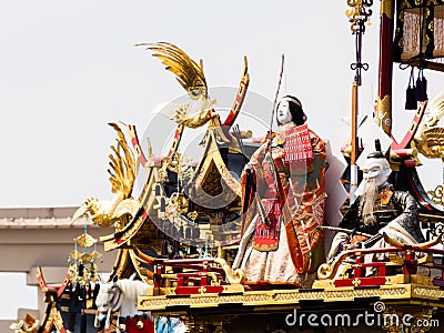 Takayama festival float carvings Editorial Stock Photo