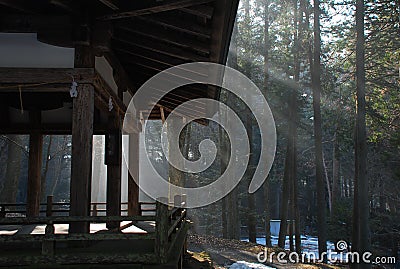 Takayama, Japan. Zen temple japanese architecture Stock Photo