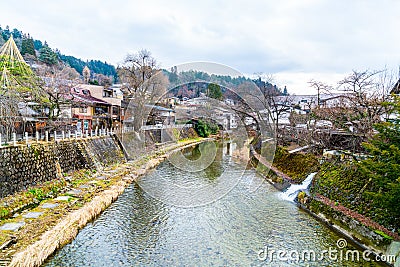 Takayama town. It is named as little Kyoto of Japan and establish since Edo era Editorial Stock Photo