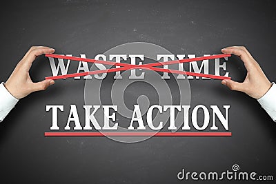 Take action Stock Photo