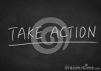 Take action Stock Photo