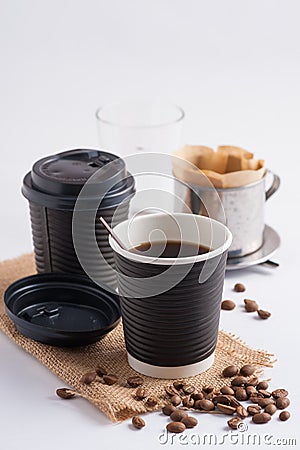 Take away coffee cup Stock Photo