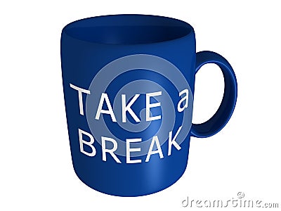 Take a break coffee cup Stock Photo