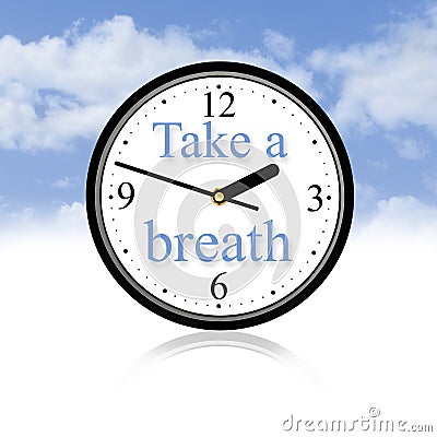 Take a breath Stock Photo