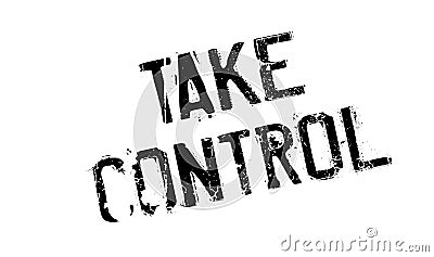 Take Control rubber stamp Vector Illustration