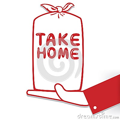 Take home Vector Illustration