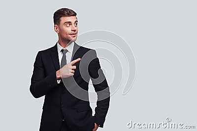 Take a look over there! Stock Photo