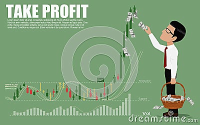 Take profit Vector Illustration