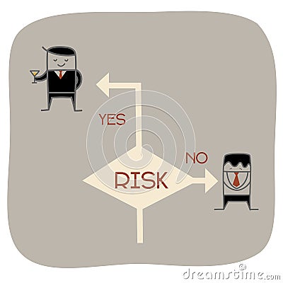 Take a risk Vector Illustration