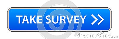 Take survey button Vector Illustration