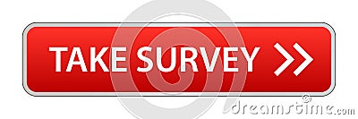 Take survey button Vector Illustration