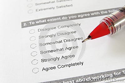 Take a survey Stock Photo