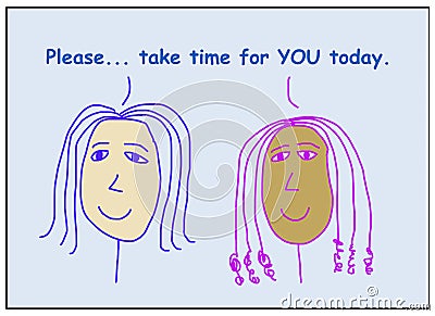 Take time for you today Stock Photo