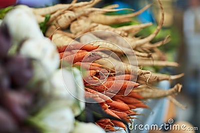 Take your pick from the freshest. fresh produce in a grocery store. Stock Photo