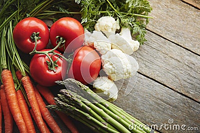 Take your pick from the freshest and most nutritious. a variety of fresh produce on a table. Stock Photo