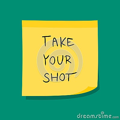 Take your shot - vaccination concept Vector Illustration