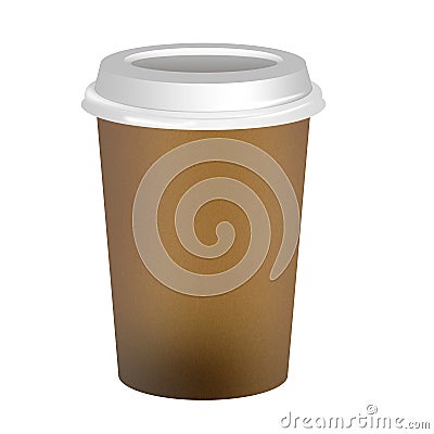 Takeaway coffee cup Stock Photo