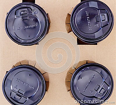 Takeaway Coffee Holder Stock Photo