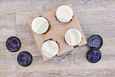 Takeaway Coffee Holder Stock Photo