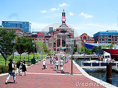 Barnes and Noble at Baltimore Power Plant Editorial Stock Photo