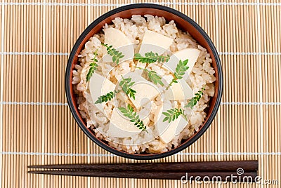 Takenoko-gohan Stock Photo