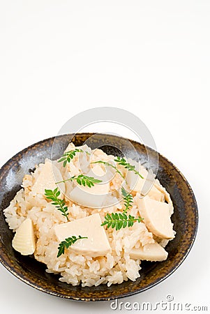 Takenoko-gohan Stock Photo