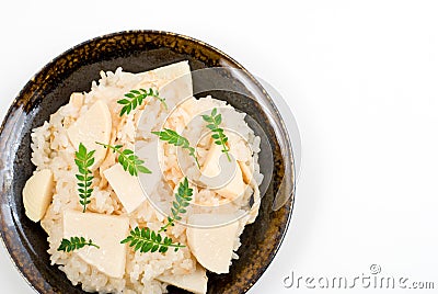 Takenoko-gohan Stock Photo