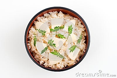 Takenoko-gohan Stock Photo