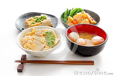 Takenoko Gohan Stock Photo