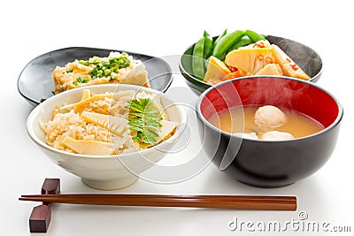 Takenoko Gohan Stock Photo