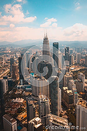 A view from the tallest building in Kuala Lumpur Editorial Stock Photo