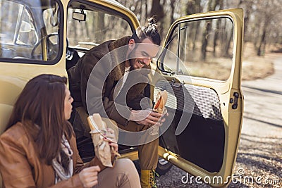 Taking a break Stock Photo