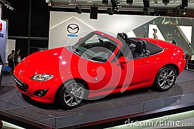 63rd IAA International Motor Show Frankfurt 2009 - Mazda MX-5 (NC) Editorial Stock Photo