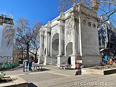 Taking down the Marble Arch Mound Editorial Stock Photo