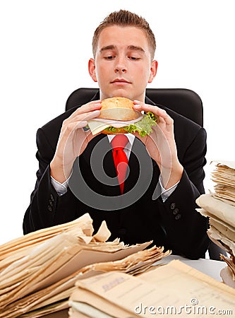 Taking a meal break Stock Photo