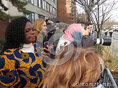 Taking Photos at the Funeral of the President Editorial Stock Photo