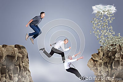 Taking Risk to Pursue Wealth Stock Photo