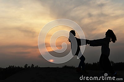 Taklimakan Desert: Water Ice Moon in the Sunlight Stock Photo