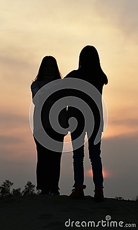 Taklimakan Desert: Water Ice Moon in the Sunlight Stock Photo