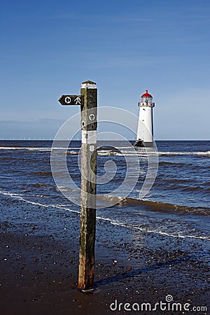 Talacre Beach, Rhyl, North Wales. Stock Photo