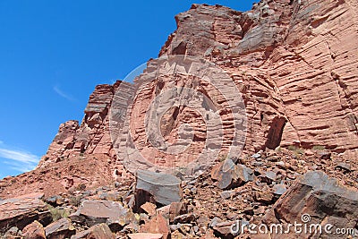 Talampaya rock formation canyon, Argentina Stock Photo