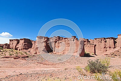 Talampaya rock formation canyon, Argentina Stock Photo