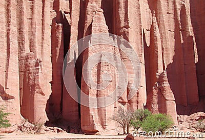 Talampaya rock formations Stock Photo