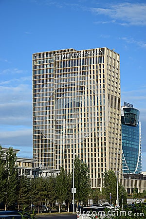 TALAN TOWERS in Astana Editorial Stock Photo