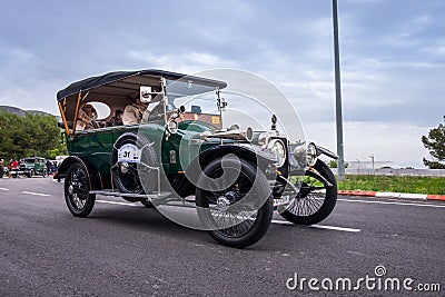 Talbot 4CYX, 60 Th edition international vintage car rallye Barcelona - Sitges Editorial Stock Photo