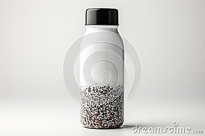 Talcum Powder Bottle on white background Stock Photo
