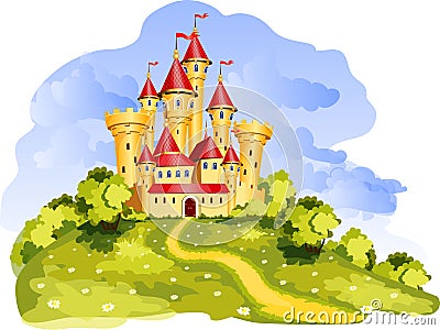 Tale castle Vector Illustration