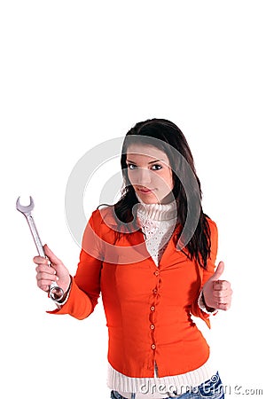Talented young woman Stock Photo